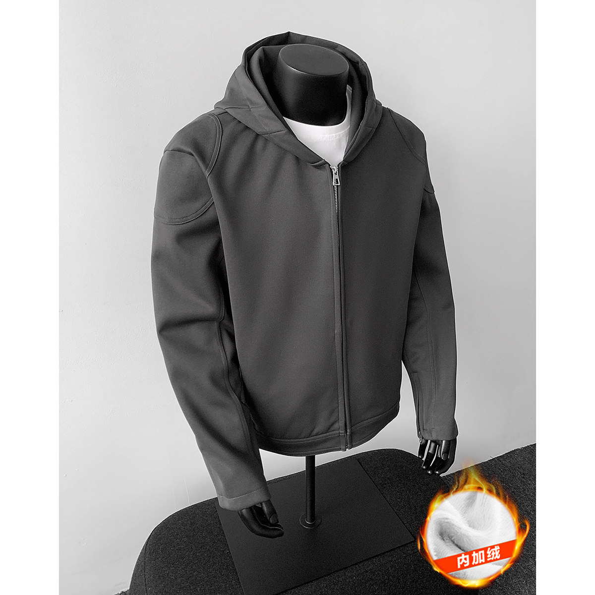 916-W96绒-特P78薄款W96-特P68深度库存重磅正肩机车连帽卫衣，男装工装外套，星座916