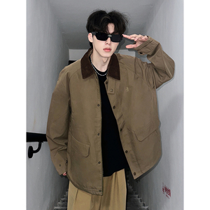 916-968-特P85无差价 高品质 2025春装美式潮设计感工装夹克 暗黑,男装夹克,星座916