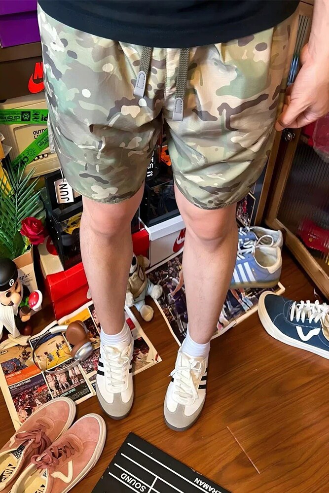 美式迷彩速干短裤男夏外穿超轻薄五分裤子户外运动透气凉感四分裤,男装牛仔裤,星座916