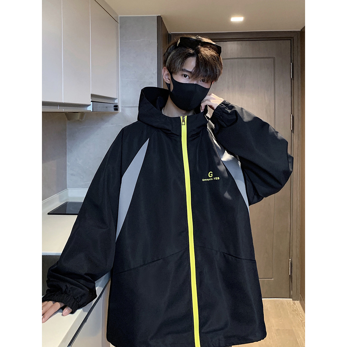 916-959-特P50无差价秋装冲锋衣美式大码连帽夹克港风M-5XL,男装夹克,星座916