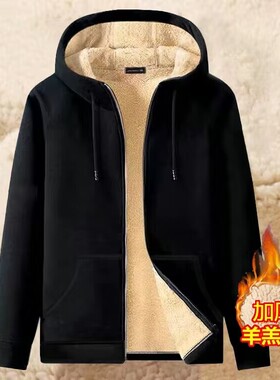 清仓捡漏专柜撤回外贸潮牌卫衣男装连帽衫宽松休闲运动羊羔绒外套