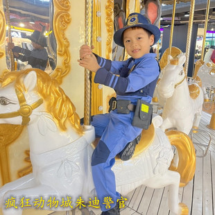 儿童警礼服朱迪兔警官迪士尼仙童堡正版万圣节演出服疯狂动物城