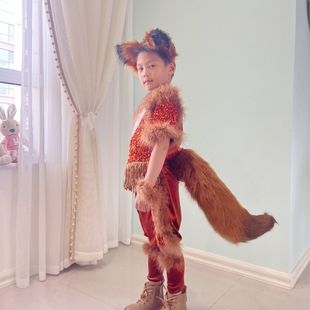 仙童堡儿童演出服小狐狸表演服装舞蹈话剧口才比赛演讲演出服