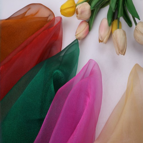 优质欧根纱加密闪光柔软礼服面料