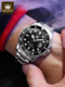 手表男款 瑞士正品 手表十大 机械表名牌全自动防水男式 黑色水鬼男士