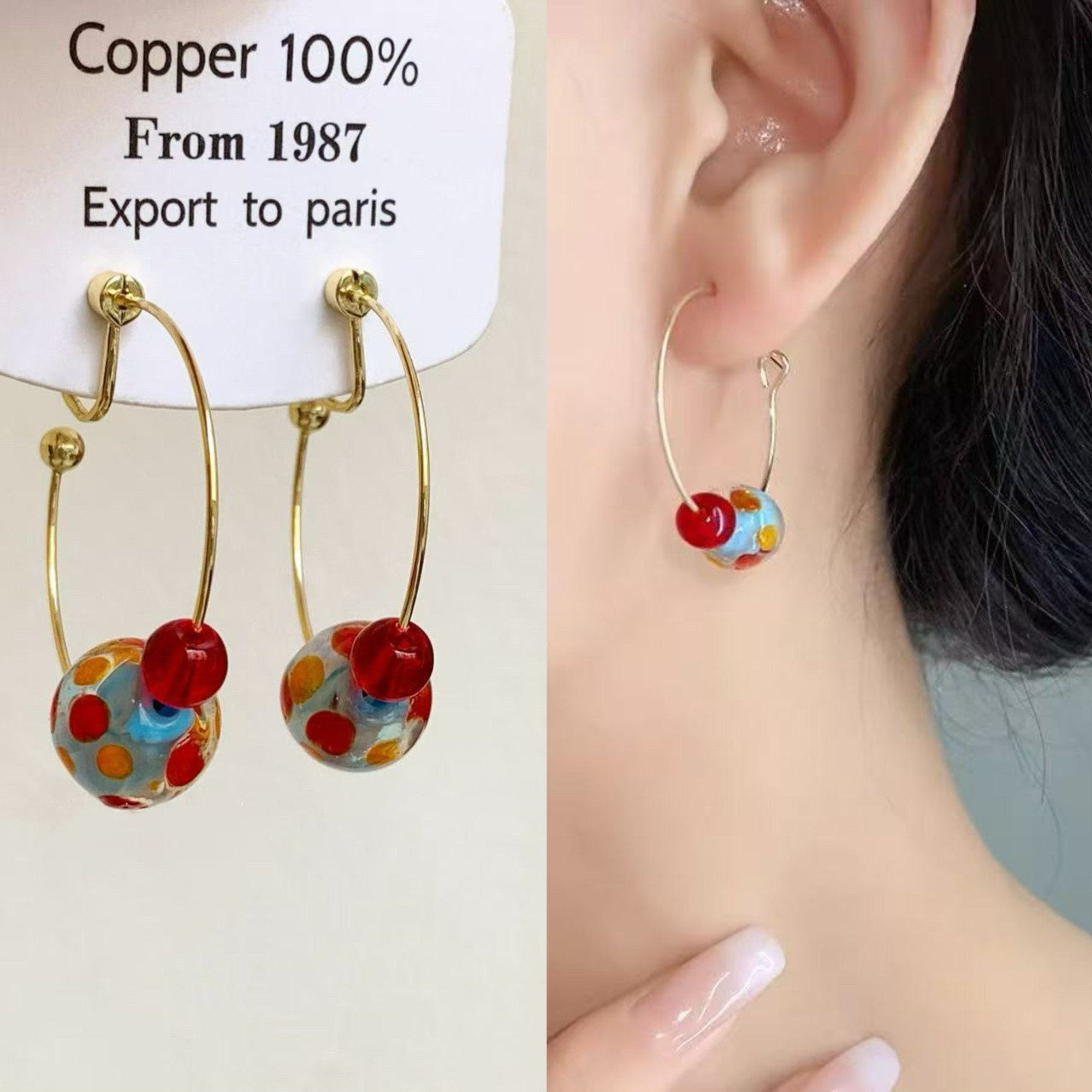 无耳洞「彩球泡泡」复古港风彩球耳圈小众高级感无痛蚊香盘耳夹,饰品/流行首饰/时尚饰品新,耳夹,淘宝优惠券,粉丝福利购,淘宝优惠卷