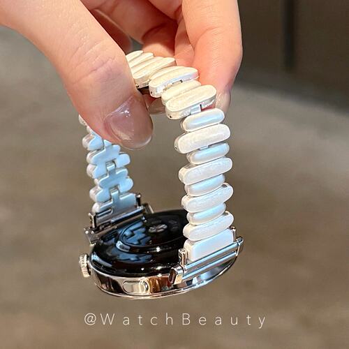 适用华为鎏金滴胶不规则蝴蝶扣手表表带GT6watch4GT5watch5女gt3
