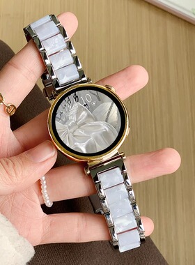 适用华为gt5/4表带金属树脂表带小米98pro女高级感华为FIT3红米54