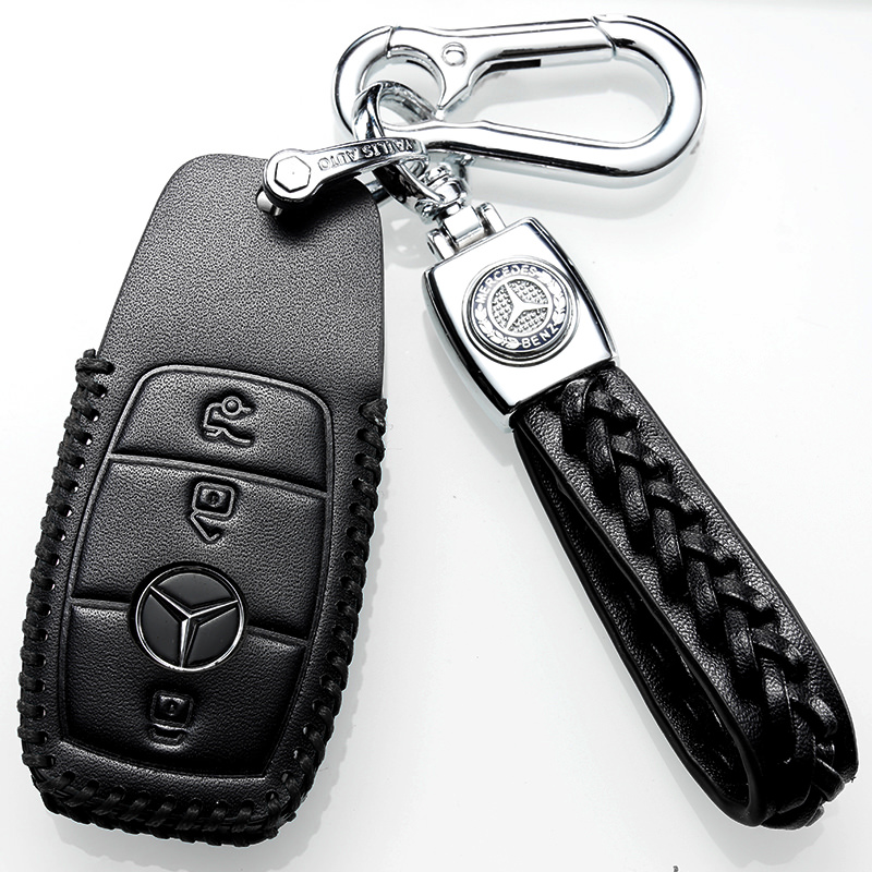 宾士e300l钥匙套豪华款真皮宾士新E级宾士e260l e200l钥匙套包扣