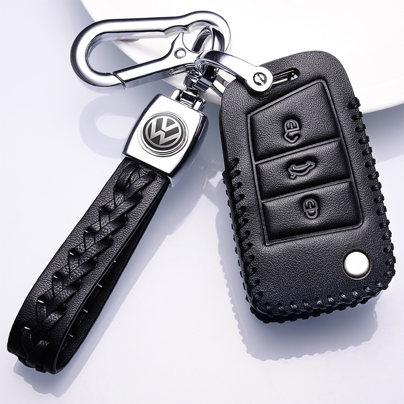 适用于2021款大众新途昂330钥匙套19途昂X380TSI四驱汽车真皮包扣