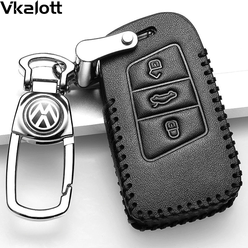 福斯Passat钥匙套真皮2021新款2019款高档扣专用2017用品包车20壳