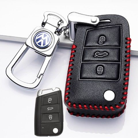 19款新途观L钥匙套大众途观L330/380T专用全包汽车真皮钥匙包壳扣