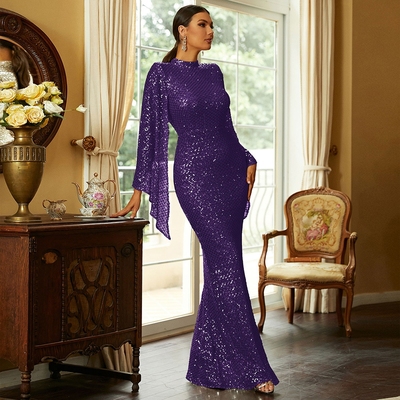Sequin Evening Dress Party Prom Formal Dress Long Gown 礼服