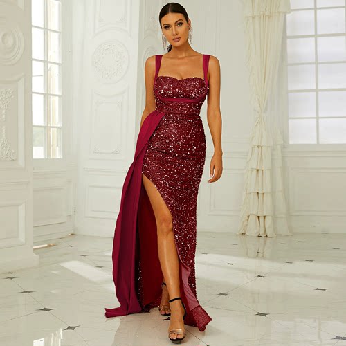 wedding dress blue birthday long maxi party dress plus size