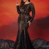 Sequin Bridesmaid Dress Size Gown Prom Long Maxi Plus Party