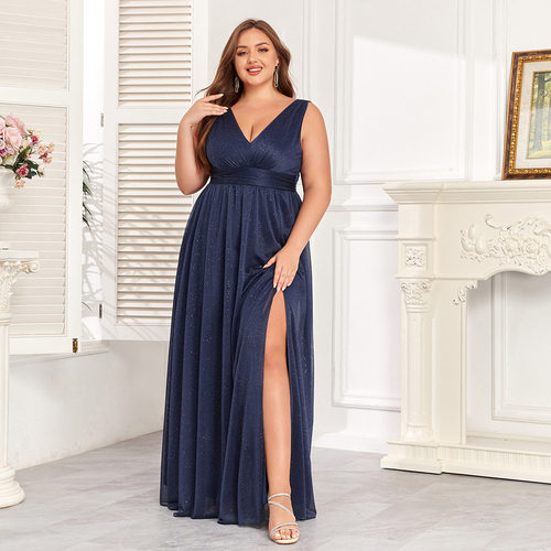 plus size evening party dress long dress wedding 大码正式裙