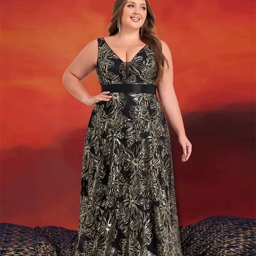 欧美风大码礼服连衣裙性感生日长裙宴会晚礼服 birthday dresses