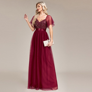 Party 礼服长裙 Birthday sexy Formal Dress Sequin dress Gown