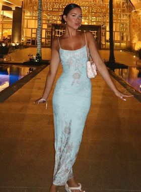 платьяе мода women dress summer long dress 长裙夏