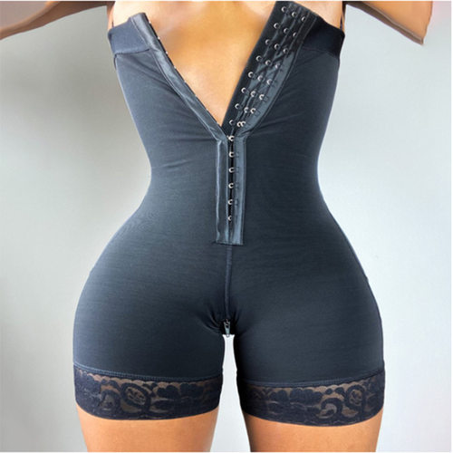 butt lifter plus size jumpsuits 提臀裤高腰三排扣裆部拉链大码