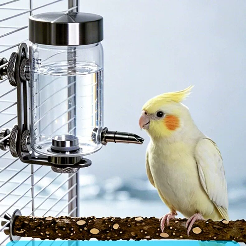鳞域工坊鸟笼磁吸自动喂水器