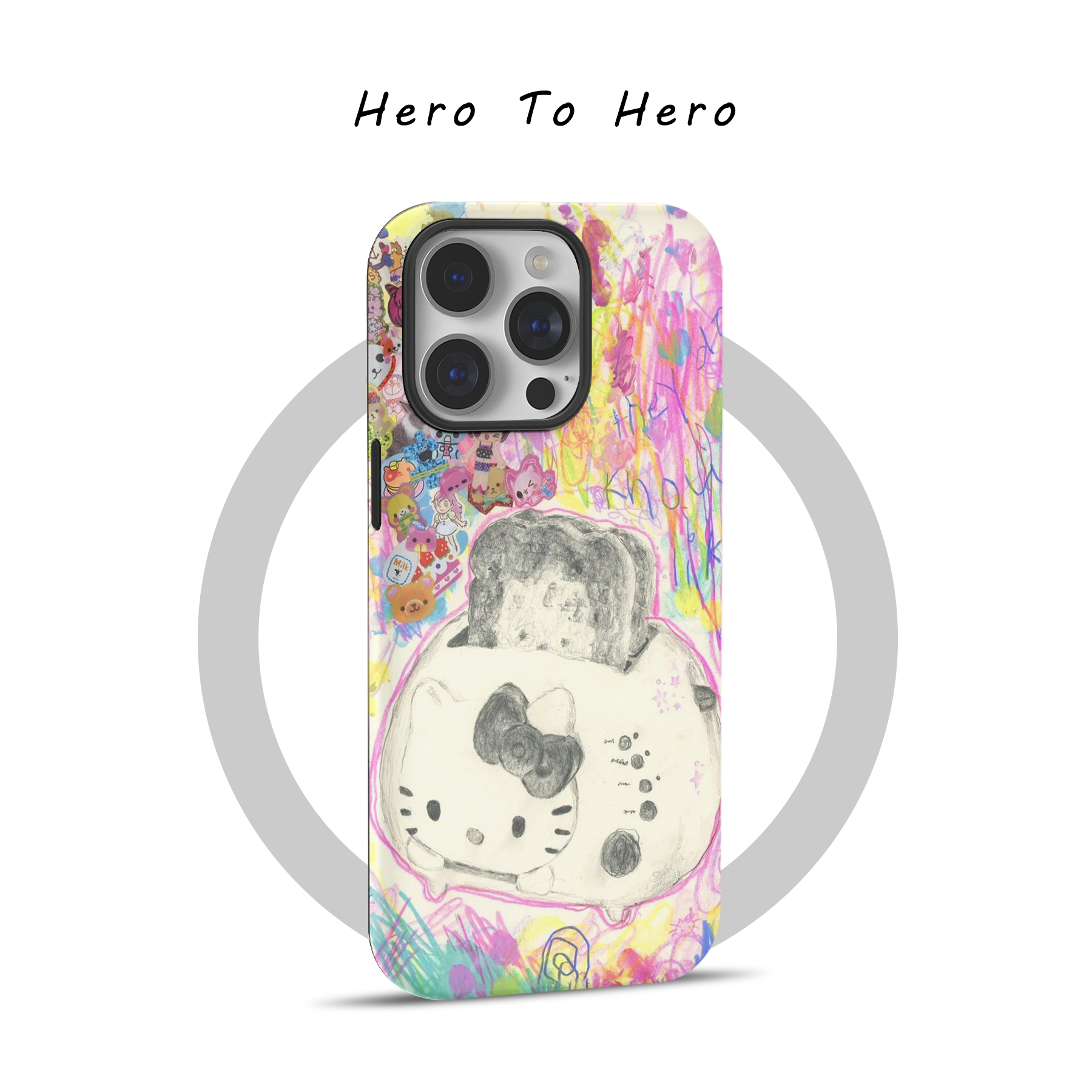 古早日系hellokitty凯蒂猫 适用苹果16promax手机壳磁吸iPhone15不会撞壳14小众13涂鸦12华为小米手机壳可爱