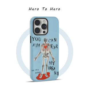 怦然心动 适用苹果华为小米手机壳磁吸iPhone17promax新款16创意15个性14小众高级感13朋克风全包手机壳防摔