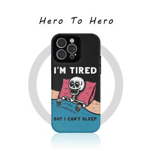 夜不能寐 适用苹果华为小米手机壳17promax磁吸iPhone16新款个性15搞怪复古14ins艺术小众13高级12菲林手机壳