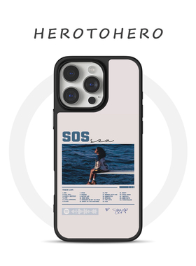 SZA专辑SOS适用苹果华为小米手机壳17promax磁吸iPhone16新款15小众艺术14欧美13高级感12美式复古手机壳全包