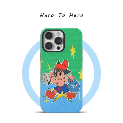 进击的男孩 适用苹果17promax手机壳软磁吸iPhone16新款原创15美式复古14小众高级13健身华为小米手机壳男生