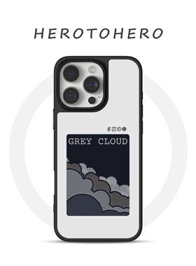 灰色云朵 适用苹果华为小米手机壳17promax磁吸iPhone16新款原创15小众艺术14简约高级感13文艺12手机壳个性