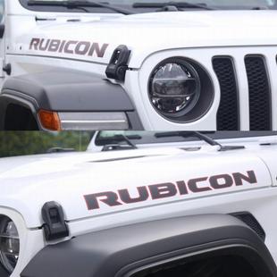 牧马人JL罗宾汉撒哈拉JK机盖英文卢比肯4XE引擎盖装饰拉花车贴纸