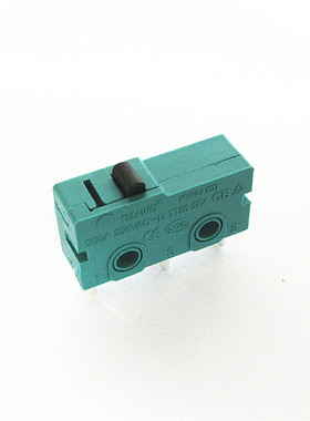 银触点5A250V  微动开关KW12-A 3脚无柄 KW11行程开关 绿色盖黑头