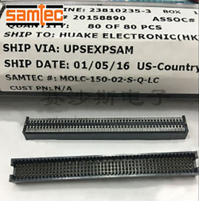 SAMTEC申泰连接器MOLC-150-02-S-Q-LC原厂订货 进口原装