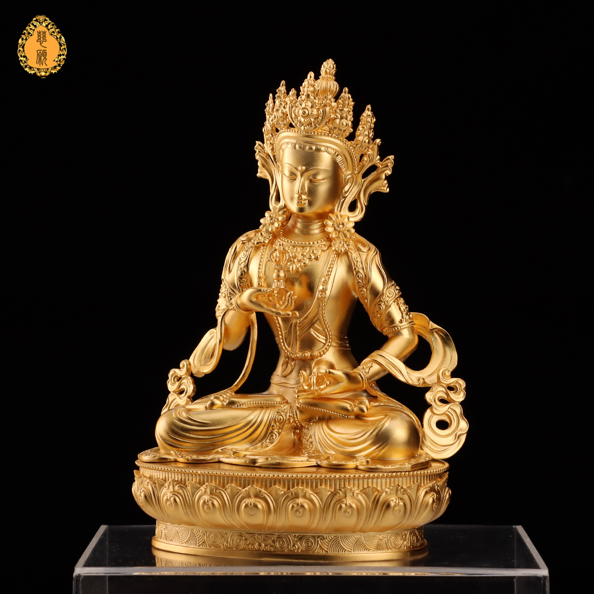 金刚萨陀古法鎏金 佛像紫铜黄铜家居摆放佛像工厂直销可特定 纯金