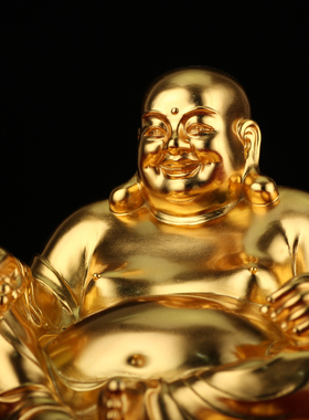 纯银佛像弥勒菩萨家居摆件