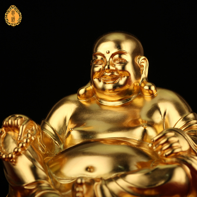 纯银佛像弥勒菩萨家居摆件