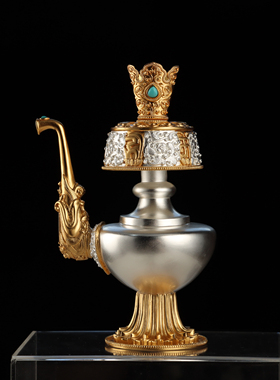 贲巴壶大慈纯金纯银佛堂供奉用品