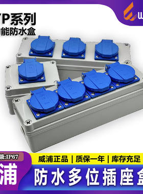 威浦 TYP08254 08114TYP1609C 1608 防水多功能机床4位工业插座盒