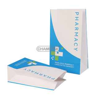 手提袋纸袋定制牛皮纸零售处方一次性疾病环保SOS药品医疗羊皮纸