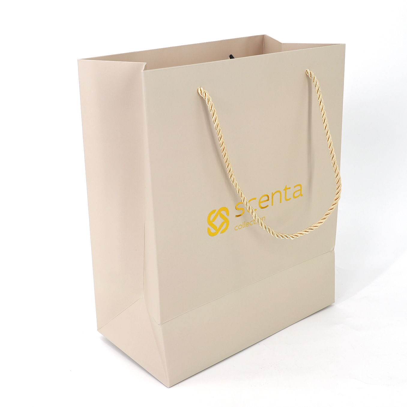 手提袋纸袋定制回收LOGO印刷廉价包装购物棕色纸袋，带扭曲手柄包