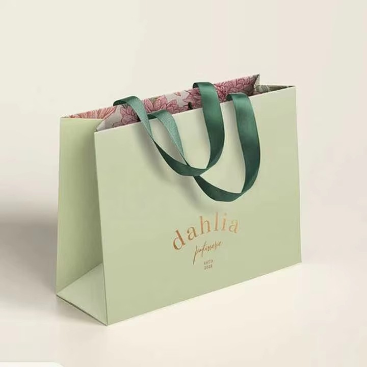 手提袋纸袋定制礼品袋奢华t恤珠宝礼品购物纸袋带手柄包装袋