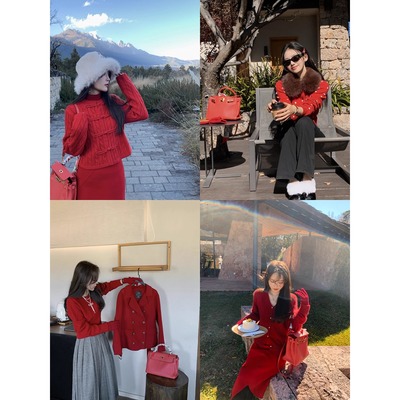 顺颂时祺 圣诞新年氛围感大系列 新中式开衫/羊毛毛衣/双面呢半裙