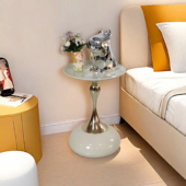 意式 小蛮腰现代茶几家用轻奢阳台小圆桌简约沙发边几客厅移动角几