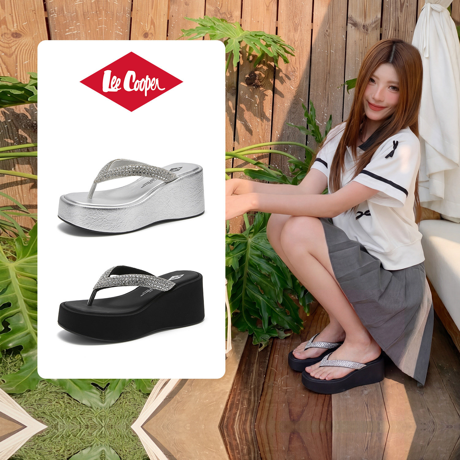 LeeCooper官方正品鞋子女鞋拖鞋
