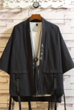 CS11夏季风短袖道袍男宽松七分袖和服衬衫外套，男装衬衫，电商B369（原A024）