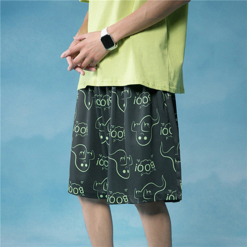 夏季新款冰丝透气五分裤男宽松休闲运动大裤衩短裤，男装休闲裤，电商B369（原A024）