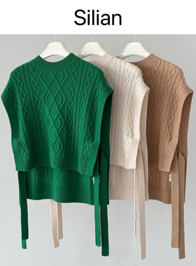 Silian｜造型神器｜Consinee羊毛羊绒｜B*V风｜粗针多穿马甲背心