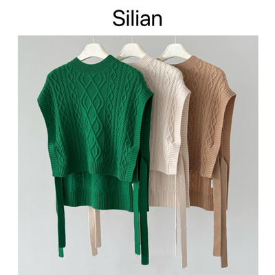 Silian｜造型神器｜Consinee羊毛羊绒｜B*V风｜粗针多穿马甲背心