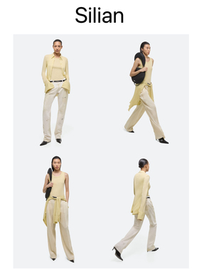 Silian｜极简祖师爷｜26早春｜高弹罗纹针织修身两件套｜衬衫背心